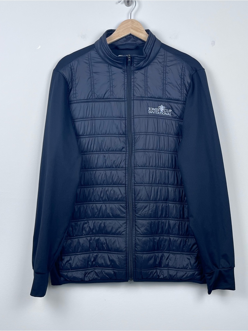 Straight Down Golf Men's Hybrid Quilted Jacket with Jones Cup Logo Size M; Golf
